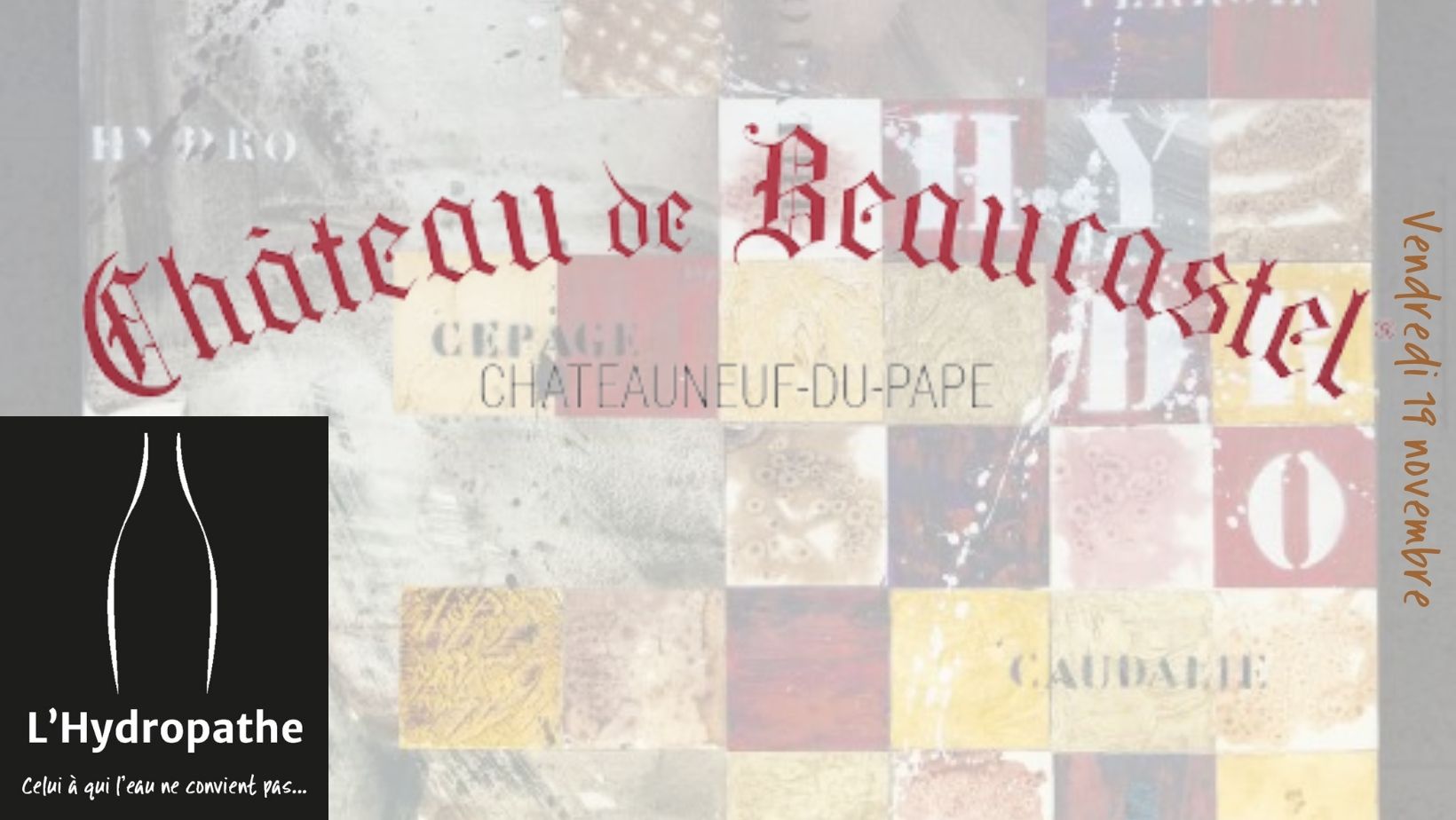 Lire la suite à propos de l’article Hydropathe | Vendredi 19 novembre 2021