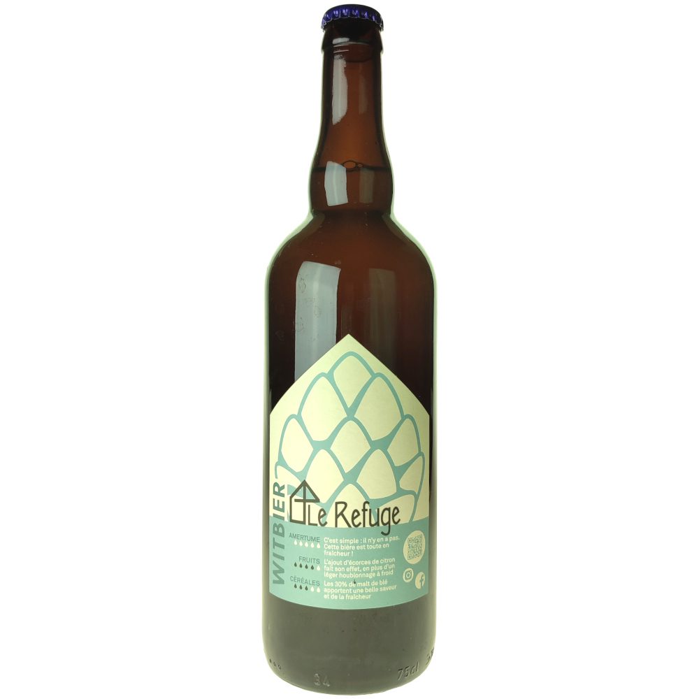 Witbier 75cl, Brasserie le Refuge 3 Witbier 75cl, Brasserie le Refuge