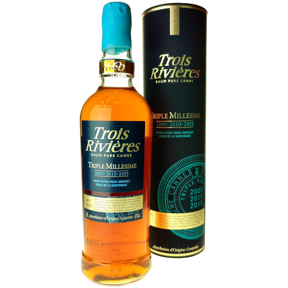 Trois Rivières Triple Millésime 2005/2010/2015, Rhum Vieux Agricole de la Martinique 3 Trois Rivières Triple Millésime 2005/2010/2015, Rhum Vieux Agricole de la Martinique