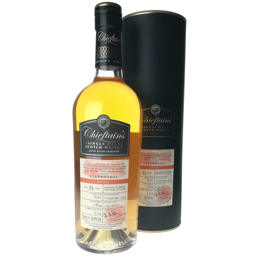 Chieftain's 15 ans 1999 Glenrothes, Speyside Single Malt 3 Chieftain's 15 ans 1999 Glenrothes, Speyside Single Malt