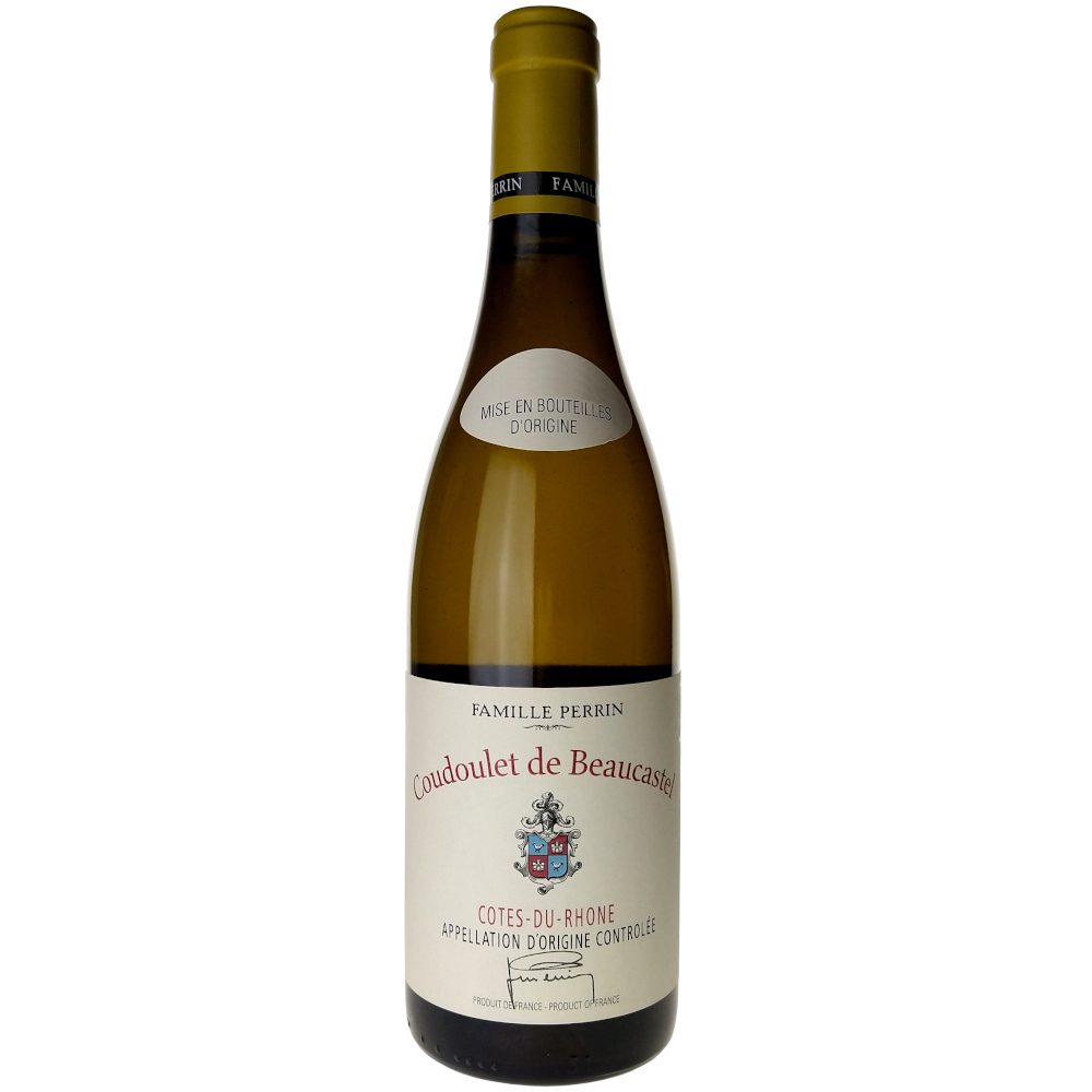 Côtes du Rhône blanc Coudoulet de Beaucastel 2022, Famille Perrin 3 Côtes du Rhône blanc Coudoulet de Beaucastel 2022, Famille Perrin