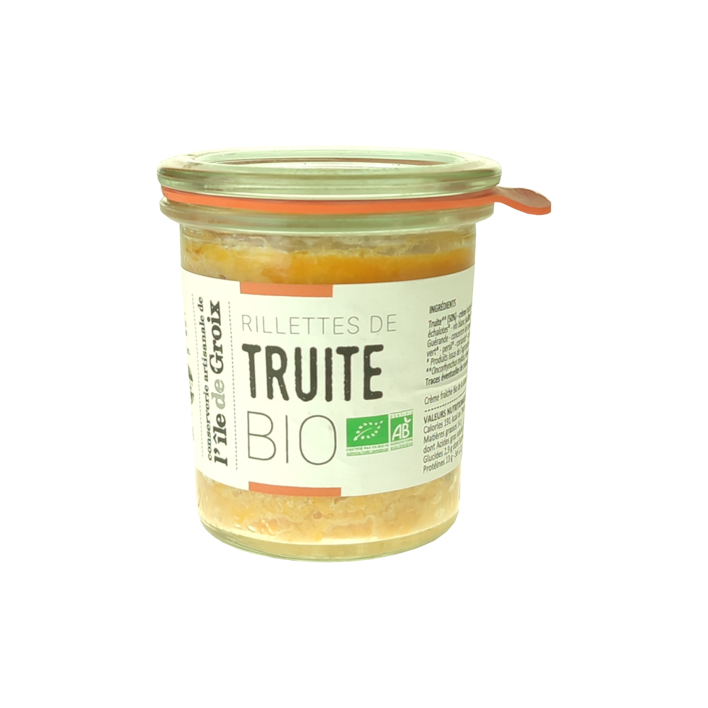 Rillettes de Truite de Bretagne BIO, Groix & Nature 3 Rillettes de Truite de Bretagne BIO, Groix & Nature