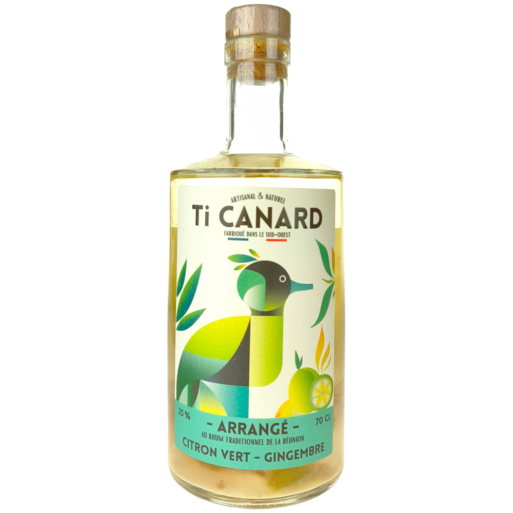 Rhum arrangé citron vert gingembre, Ti Canard 3 Rhum arrangé citron vert gingembre, Ti Canard