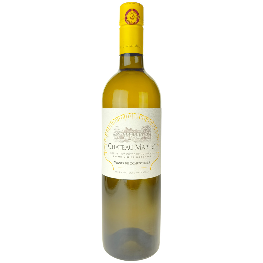 Sainte Foy Côtes de Bordeaux blanc Vignes de Compostel 2024, Château Martet 3 Sainte Foy Côtes de Bordeaux blanc Vignes de Compostel 2024, Château Martet